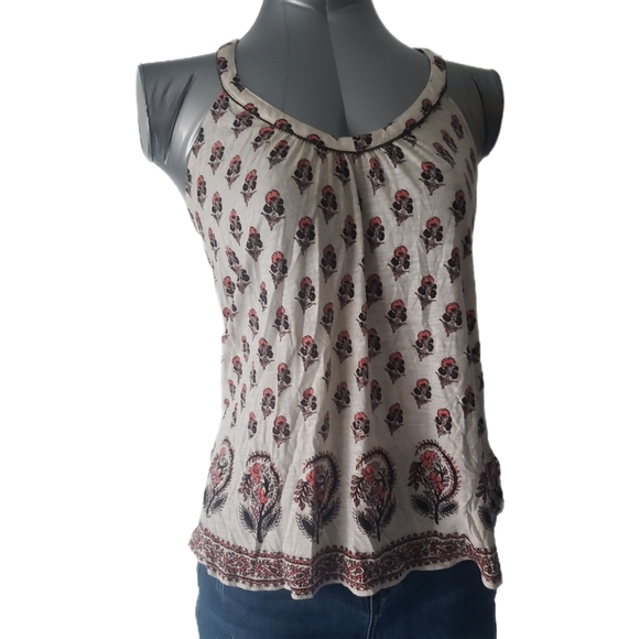 Floral Print Sleeveless Top - Picture 1 of 4